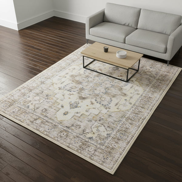 Muddy Mat® Tuscany Washable Area Rugs for Living Room, Bedroom & Dining Room – Modern Soft Low Pile Non Slip Carpet – Pet Friendly Waterproof Foldable Rugs for Home