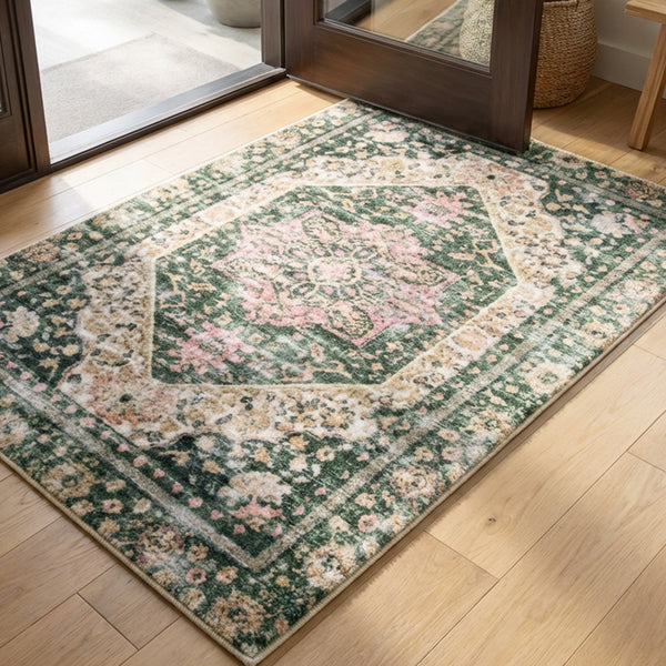 Muddy Mat® Eden Washable Area Rugs for Living Room, Bedroom & Dining Room – Modern Soft Low Pile Non Slip Carpet – Pet Friendly Waterproof Foldable Rugs for Home