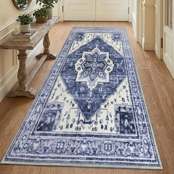 Muddy Mat® Admiral Washable Area Rugs for Living Room, Bedroom & Dining Room – Modern Soft Low Pile Non Slip Carpet – Pet Friendly Waterproof Foldable Rugs for Home