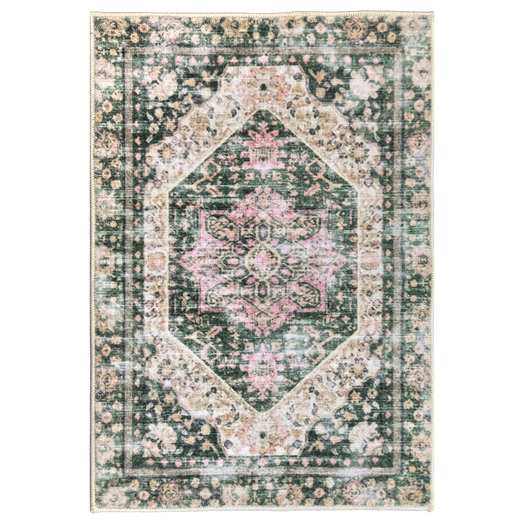 Muddy Mat® Eden Washable Area Rugs for Living Room, Bedroom & Dining Room – Modern Soft Low Pile Non Slip Carpet – Pet Friendly Waterproof Foldable Rugs for Home