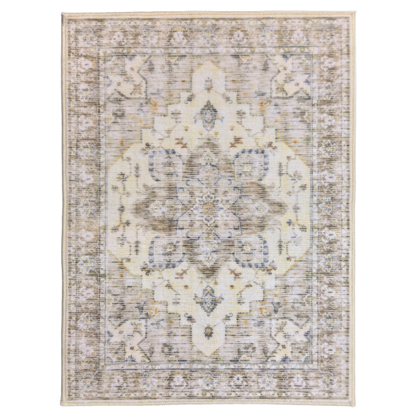 Muddy Mat® Tuscany Washable Area Rugs for Living Room, Bedroom & Dining Room – Modern Soft Low Pile Non Slip Carpet – Pet Friendly Waterproof Foldable Rugs for Home