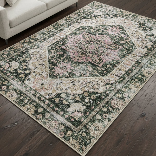 Muddy Mat® Eden Washable Area Rugs for Living Room, Bedroom & Dining Room – Modern Soft Low Pile Non Slip Carpet – Pet Friendly Waterproof Foldable Rugs for Home