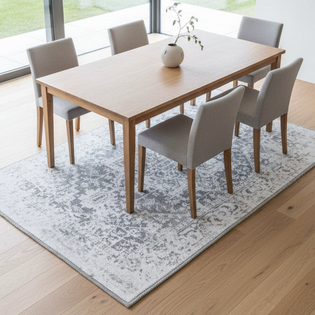 Muddy Mat® Frostbell Washable Area Rugs for Living Room, Bedroom & Dining Room – Modern Soft Low Pile Non Slip Carpet – Pet Friendly Waterproof Foldable Rugs for Home