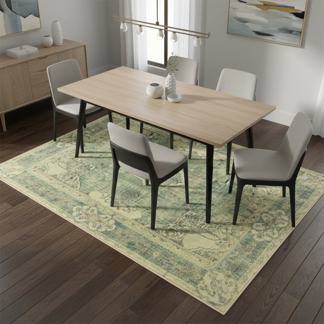 Muddy Mat® Majestic Washable Area Rugs for Living Room, Bedroom & Dining Room – Modern Soft Low Pile Non Slip Carpet – Pet Friendly Waterproof Foldable Rugs for Home