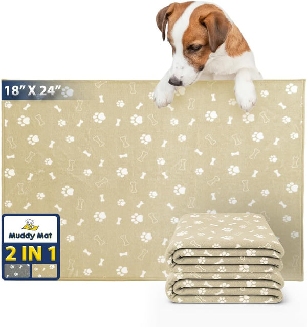Muddy Mat® Washable Pee Pads for Dogs, Super Absorbent Reusable Puppy Pads–100% Waterproof Pee & Potty Training Pads for Pets, Non-Slip Dog Pads for Crates, Playpens and Floors