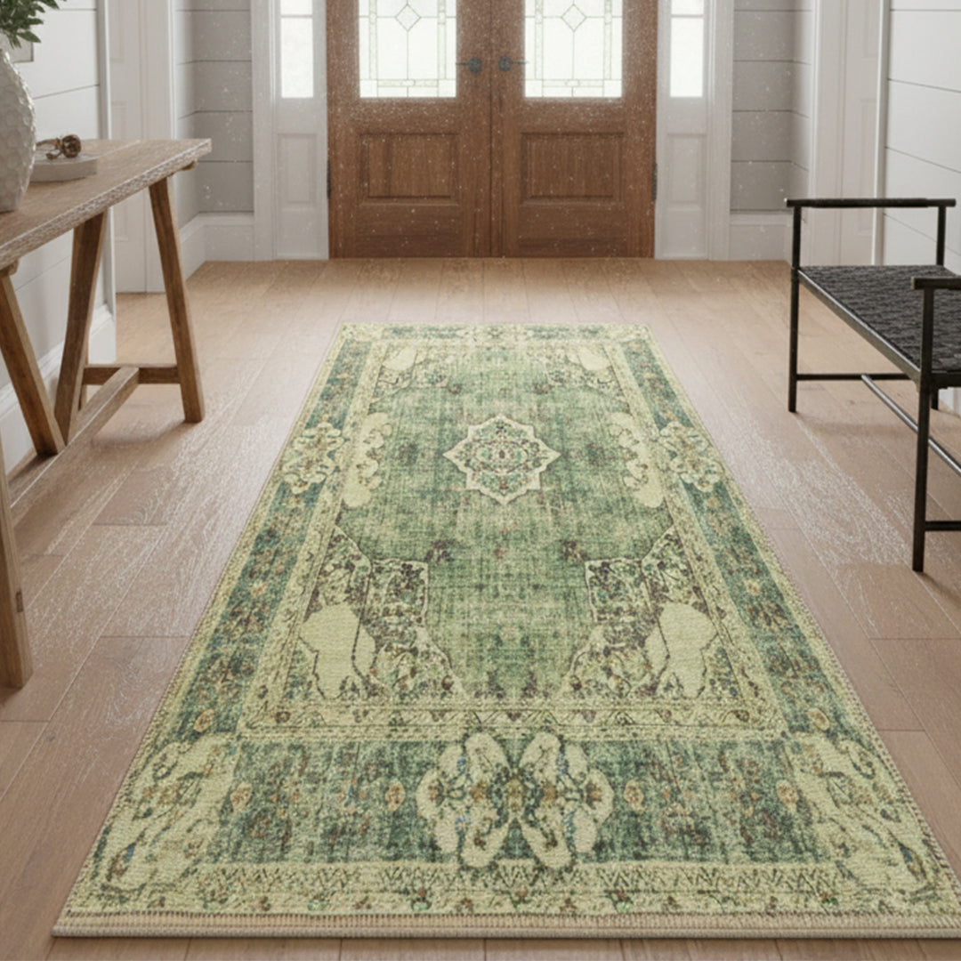 Muddy Mat® Majestic Washable Area Rugs for Living Room, Bedroom & Dining Room – Modern Soft Low Pile Non Slip Carpet – Pet Friendly Waterproof Foldable Rugs for Home