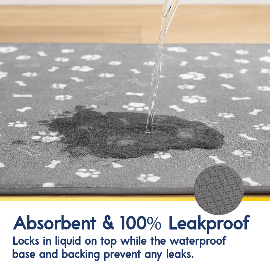 Muddy Mat® Washable Pee Pads for Dogs, Super Absorbent Reusable Puppy Pads–100% Waterproof Pee & Potty Training Pads for Pets, Non-Slip Dog Pads for Crates, Playpens and Floors